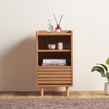 소티디자인 라떼 높은 2단 협탁 - 캄포베니어, 단품