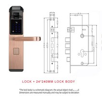 홈아파트 지문 코드 도어 스마트 잠금 RFID 키패드 리더 액세스 시스템, 01 RED BROZEN_01 22*240 (6085)