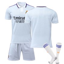 22-23 레알 마드리드 홈 7번 음바페 유니폼 10번 모드리치 9 벤제마 비니시우스 축구복, 사이즈 없는 양말