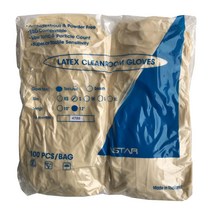 DURA GRIP 클린룸 라텍스 장갑 LATEX GLOVES 7mil 12인치 Small, 100개, 소(S), 50조