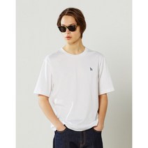 [헤지스 남성] [22SS] HZTS2B502WT Supima cotton 화이트 수피마