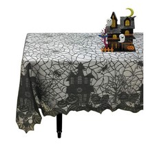할로윈 레이스 거미줄 식탁보 테이블보 135x175 직사각