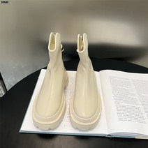 (쇼트 부츠)앵클부츠 여춘추 워커 여 첼시 싱글부츠 백매치 뒤지퍼 굽높이 슬림부츠