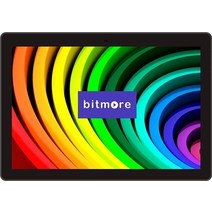 태블릿 부품 블랙 10.1 인치 bitmore 탭 1022 h 용량 성 터치 스크린 패널 수리 교체 예비 부품, 한개옵션1, 02 Black touch screen