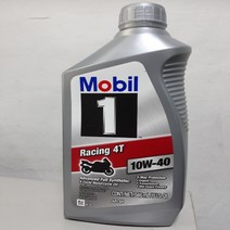 모빌원 MOBIL 1 Racing 4T 946ml 6개 1BOX 모터 오일 미국 수입 완제품 오토바이오일, 1개, 단잀ㅇ품