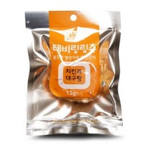 테비 고양이 간식 육포 사료 치킨대구링 13g, 치킨과대구링 13g