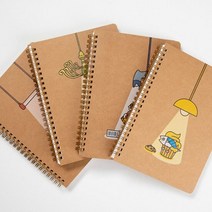 회원 수첩 관리 업무 필기 스프링 미니 노트 노트 핸디노트 메모, 타입:와플