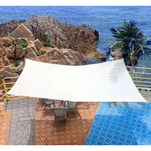 그늘애 국산 썬쉐이드 아일렛, 국산 아일렛 썬쉐이드, 아이보리 3m x 4m