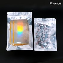 뽁뽁이닷컴 고급 지퍼백 - 페트 은박 양면 지퍼봉투 지퍼팩, 양단 지퍼백 1호(17x25-50매)