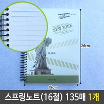 모비딕파워 [모비딕파워] 학원노트 줄노트 학생공책 스프링무선노트 리필형노트 유선양장노트, 아★ 스프링 연습장 16절 무선 노트 135매 종합장, [좋습니다]