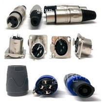 XLR 캐논/스피커잭/마이크잭 커넥터 변환 젠더 LEEM 임산업 정품, 스피커 연결잭 콘잭 CNL 4-N