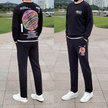 [당일발송] 남자 트레이닝복 세트 운동복 츄리닝 남성 트레이닝 커플세트 기모 특양 남녀공용