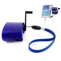 USB 비상 핸드 크랭킹 발전기 유니버설 충전기 여행용 가제트용, [01] Blue, 01 Blue