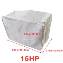 액세서리 도구 해양 보트 부품 프로펠러 15-250hp 210d 방수 요트 하프 선외기 모터 엔진 커버 안티 uv 방진 커버 엔진 프로텍터 캔버스, 15마력
