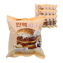 한맥 PC방 아침 먹거리 간편조리 더블벅 햄버거12봉