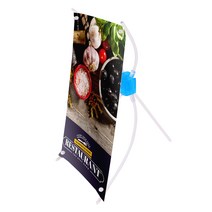 와우디피[탁상용] 미니배너(블루) 탁상배너 미니X배너, 대형(200x400), 블랙아웃출력