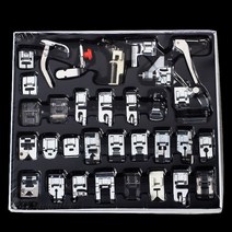 부품 32/82pcs 재봉틀 노루발 프레스 형제 가수 키트 블라인드 스티치 오버록 지퍼 눈금자 도구, 01 32Pcs