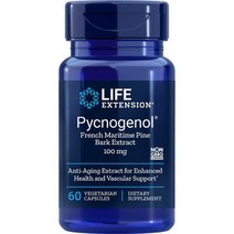 라이프 익스텐션 LifeExtension Pycnogenol 피크노제놀 100mg 60캡슐, 60정, 표준 포장
