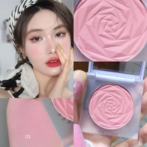 블러쉬 피치 팔레트 9 색 벨벳 매트 페이스 미네랄 피그먼트 퍼플 치크 루즈 파우더 코스메틱 컨투어 섀도우 블러셔, [03] 03, 03