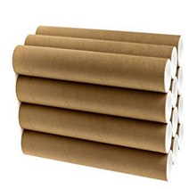 2” x 15” Cardboard Mailing Tube 12 Pack with Caps, 1