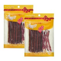 개빼로 콜라보 강아지 껌 6p 70g, 오리고기 + 가죽껌, 4개