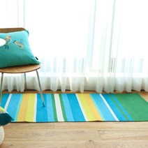 코스트코 오리고 선염 코튼 엑센트 러그 70 x 200 cm / 그린