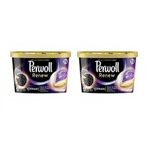 Henkel Perwoll Renew Schwarz 헨켈 퍼울 블랙 검은옷 올인원 고농축 액체 캡슐 세탁 세제 18개입 261g 2팩