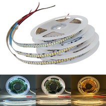DC 5V 12V 24V Led 스트립 빛 2835 5m 화이트 LED 테이프 다이오드 방수 램프 주방 홈 장식 TV Ledstrip, [02] 12V, [01] 60leds, [03] White