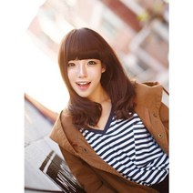 위그몰_내츄럴 뷰티 앞머리 시리즈 애교뱅st 슈페리어 원사, 내츄럴블랙