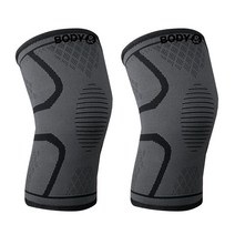 바디앤 양쪽무릎용 무중력 무릎보호대, 무중력 무릎보호대 블랙 -2개
