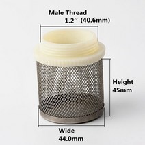 농업용 관수 액비 여과기 관수자재 외부 원통, 1개, 1.2인치
