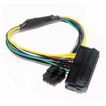 atx 24pin 암 마더보드 8pin male for dell optiplex 3020 7020 9020 t1700 서버 어댑터 전원 케이블 코드 30cm, 약 30cm