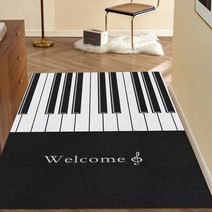 폴라도레 DIY 현관 코일매트 북유럽 발판 베란다 아파트 발코니 바닥매트, 3.120x140센치, 16.피아노