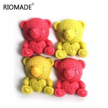 곰 실리콘 퐁당 금형 케이크 장식 도구 초콜릿 캔디 디저트 폴리머 클레이 베이킹 F0451XM, [05] F0387XM