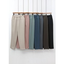 코지 여자 NEW 봄시즌 페이크 뒷포켓 중년 밴딩 슬랙스
