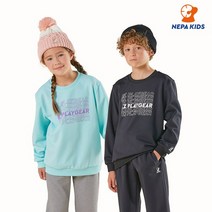 네파 키즈 네파키즈 본사 KHE5955 그래픽 맨투맨 상하세트
