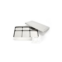 스테인레스 사각 보존식용기 사각 3P 정사각 3P 세트 주방용품 보존식 식중독 급식 보존식냉장고, 1개