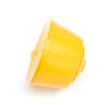 뚜껑이 있는 커피 캡슐 필터 컵 재사용 가능한 플라스틱 컵 리필 머신 액세서리, 04 Yellow