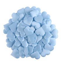 기념일이벤트 100pcs 사랑 심장 모양의 스폰지 꽃잎 파티 수제 생일 테이블 웨딩 발렌타인 데이 용품, 02 Blue-3.5cm