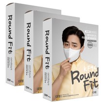 에어데이즈 라운드핏 이로와프리즘방역마스크 대형 KF94, 흰색, 3개, 10개입