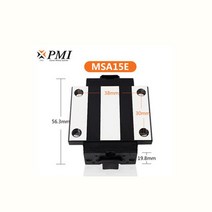 베어링하우징 스티어링 프린팅기 잠금 PMI-선형 가이드 슬라이더 블록 사각 레일 베어링 MSA15/20/25/30/, 02 MSA15ESSF