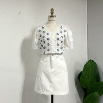 [리즈데이즈] 모링 펀칭 플라워 뜨개 니트 자수 가디건