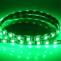 5M롤 실내장식 백라이트 24볼트 그린 LED바 조명 식당 아일랜드 창문, 1개, 검띠/그린LED