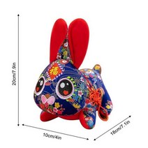 2023 Bunny Doll Cute Chinese New Year Rabbit Stuffed Animal Plush Toy Lunar Zodiac Gifts for Spring, A