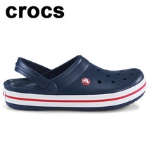 크록스 크록밴드 공용 클로그 샌들 네이비 슬리퍼 11016-410