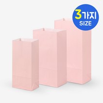 나우스팩 핑크 종이봉투 (1000장) - 3가지 사이즈, 핑크 종이봉투 2호 1000장