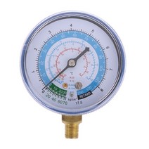 새로운 에어컨 R404 R134A R22 냉매 저압 게이지 PSI KPA 블루, 02 Low pressure