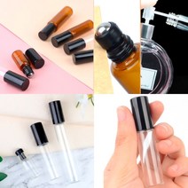 향수공병 소분통 화장품용기 플라스틱병, 갈색 - 3ml