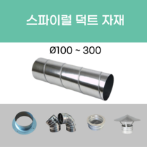 후렉시블 닥트 덕트자재 스파이럴 직관 100mm x 1M 난로연통 에코에어테크, 03.TEE 200mm X 200mm