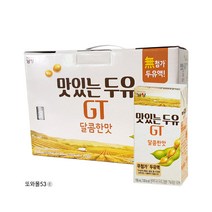 남양 맛있는두유GT 달콤한맛 선물박스 1박스 190ml 24팩, GT두유달콤한맛(190mlx24팩입)